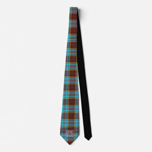 ANDERSON TARTAN Monogram Letter A Stropdas (Voorkant)