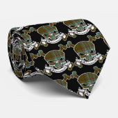 Anderson Tartan Skull Necktie Stropdas (Opgerold)