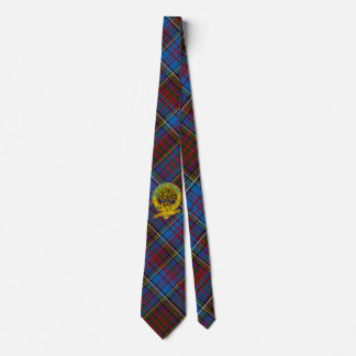 Anderson Tartan Stropdas met Clan Motto & Emblem