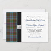 Anderson Tartan Wedding Invitation Kaart (Voorkant)