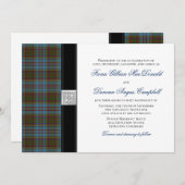 Anderson Tartan Wedding Invitation Kaart (Voorkant / Achterkant)