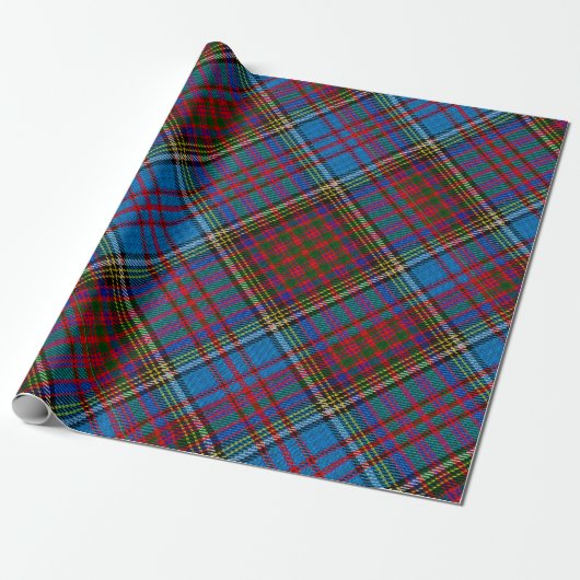 Anderson Tartan Wrapping Paper (diagonaal) Cadeaupapier (Uitgerold)