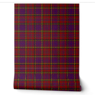 Anderson van Kinnehear Red Tartan Played Scottish Behang