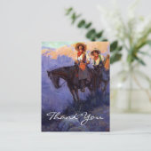 Anderson's Man en Voman op paarden Briefkaart (Staand voorkant)