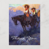 Anderson's Man en Voman op paarden Briefkaart (Voorkant)