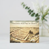 Andersonville Gevangenis (Camp Sumter), luchtbelad Briefkaart (Staand voorkant)