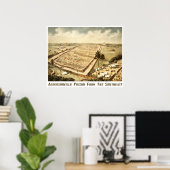 Andersonville Gevangenis (Camp Sumter), luchtbelad Poster (Thuiskantoor)