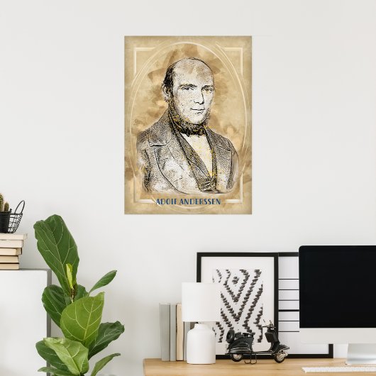 Anderssen Adolf, schaker, Poster (Thuiskantoor)