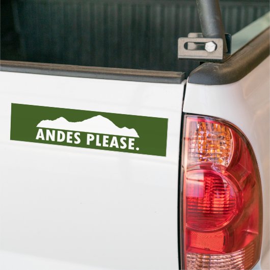 Andes Alsjeblieft Bumpersticker (Op Truck)