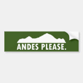 Andes Alsjeblieft Bumpersticker (Voorkant)