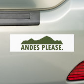 Andes Alsjeblieft Bumpersticker (Op auto)