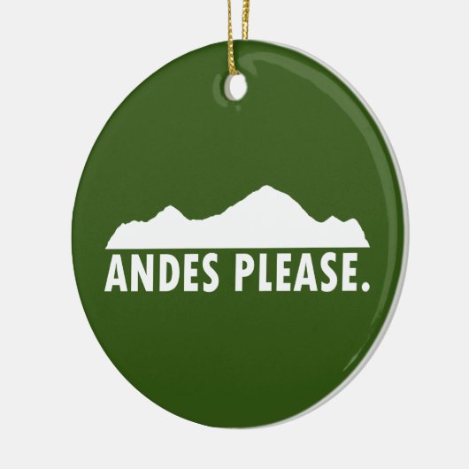 Andes Alsjeblieft Keramisch Ornament (Links)
