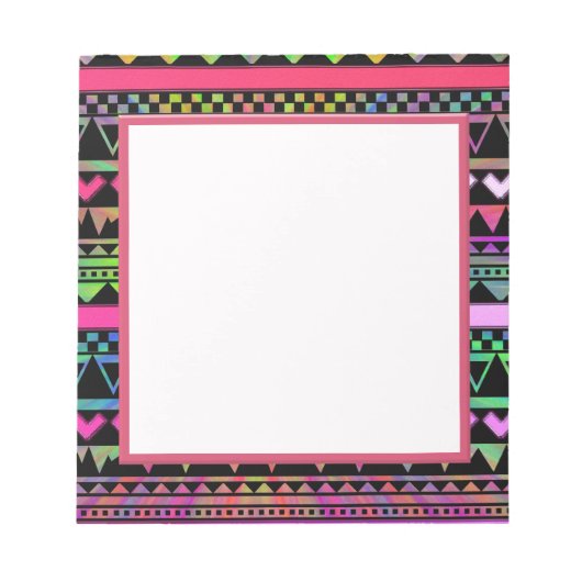 Andes Aztec Tribal Native Geometric Stropdas Die N Notitieblok (Voorkant)