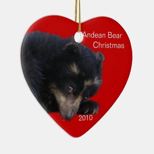 Andes Beer Kerstmis! Keramisch Ornament (Rechts)