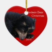 Andes Beer Kerstmis! Keramisch Ornament (Voorkant)