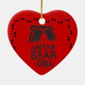 Andes Beer Kerstmis! Keramisch Ornament (Achterkant)