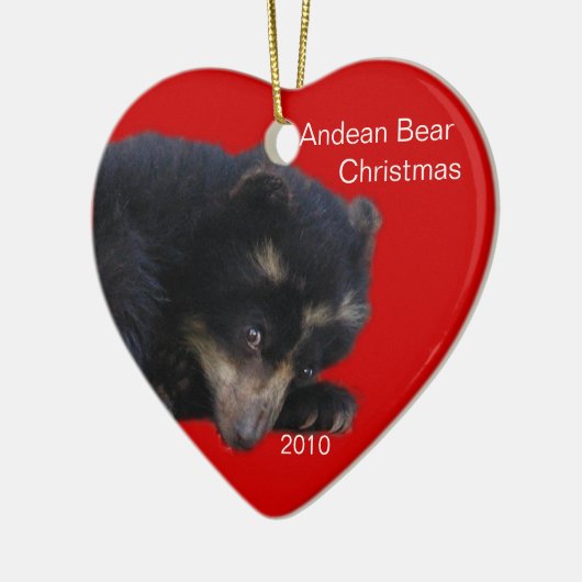 Andes Beer Kerstmis! Keramisch Ornament (Links)