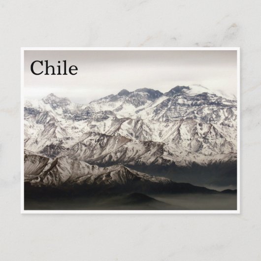 andes chile briefkaart (Voorkant)