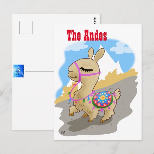 Andes-Llama-Briefkaart Briefkaart (Voorkant / Achterkant)