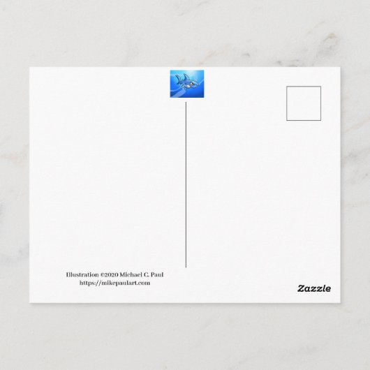 Andes-Llama-Briefkaart Briefkaart (Achterkant)