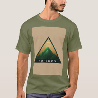 "Andes Mons Mountain Trio: Geometrische minimalist T-shirt