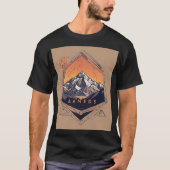 Andes Mons T-shirt voor dames: Minimalistische geo (Voorkant)