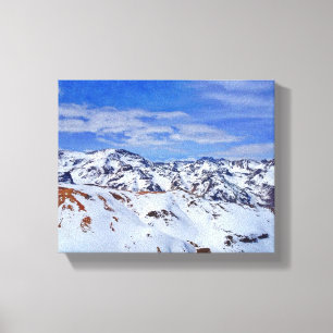 Andes Mountains in Chileense Patagonia Canvas Afdruk