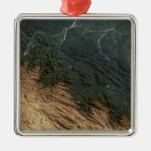 Andes Mountains Metalen Ornament (Voorkant)