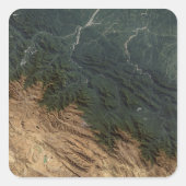 Andes Mountains Vierkante Sticker (Voorkant)