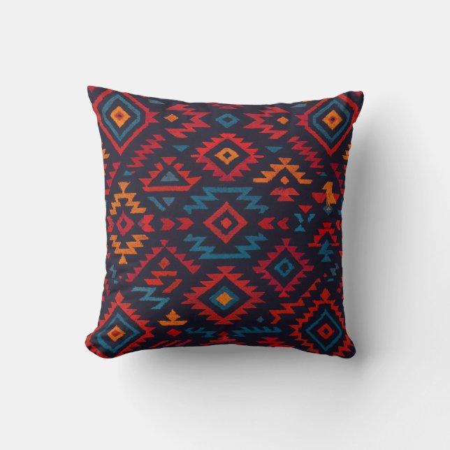 Andes Pulse - Bold Tribal Kussen (Voorkant)