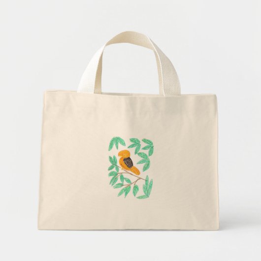 Andes Rotskalkoen (Rupicola peruvianus) Mini Tote Bag (Voorkant)