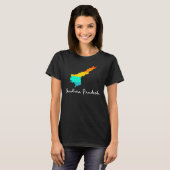 Andhra Pradesh, Proud Indian State of Origin Appar T-shirt (Voorkant volledig)
