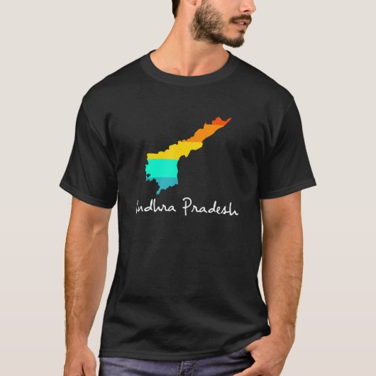 Andhra Pradesh, Proud Indian State of Origin Appar T-shirt (Voorkant)