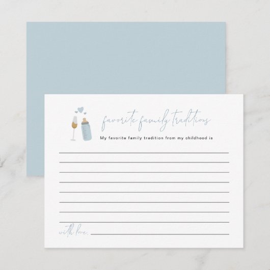 ANDI Blue Poppin Bottles familie Traditions Enclos Informatiekaartje (Voorkant / Achterkant)