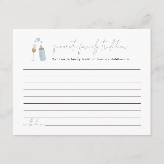 ANDI Blue Poppin Bottles familie Traditions Enclos Informatiekaartje (Voorkant)