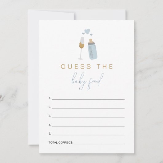 ANDI Blue Poppin-flesjes raden het Baby-voedselspe Kaart (Voorkant)