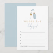 ANDI Blue Poppin-flesjes raden het Baby-voedselspe Kaart (Voorkant / Achterkant)