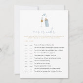 ANDI Blue Poppin'-flessen boven of onder het Baby Kaart (Voorkant)