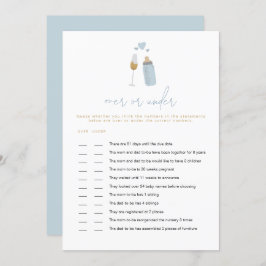 ANDI Blue Poppin'-flessen boven of onder het Baby Kaart