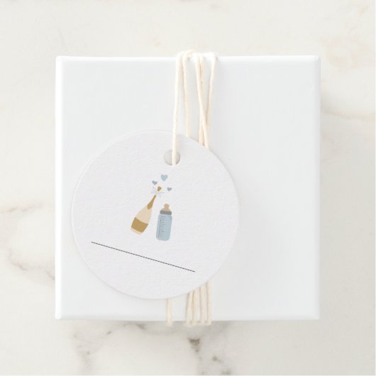 ANDI Blue Poppin-flessen Momosa Bar Juice-Labels Bedankjes Labels (In situ)