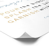 ANDI Blue Poppin'-flessen Momosa Bar Poster (Hoek)