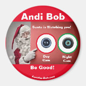 Andi Bob Santa kijkt naar Magnet (Voorkant)