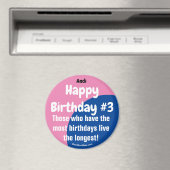 Andi Gelukkige Verjaardag #3 Meisje Magneet (Insitu (Vaatwasser))