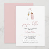 ANDI Pink Poppin Bottles Baby shower Kaart (Voorkant / Achterkant)