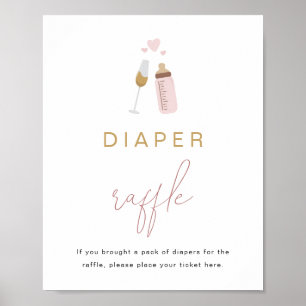 ANDI Pink Poppin' flesjes Baby Luierspoelspel Poster