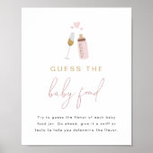 ANDI Pink Poppin flesjes raden het Baby-voedselspe Poster (Voorkant)