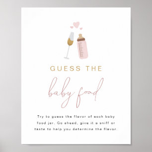 ANDI Pink Poppin flesjes raden het Baby-voedselspe Poster