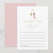 ANDI Pink Poppin' flessen raden het Baby-voedselsp Kaart (Voorkant / Achterkant)