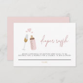 ANDI Roze maanflesjes, dunne Kaart (Voorkant / Achterkant)