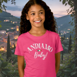 Andiamo Baby! Kinderen Italiaanse Reis Matching T-shirt